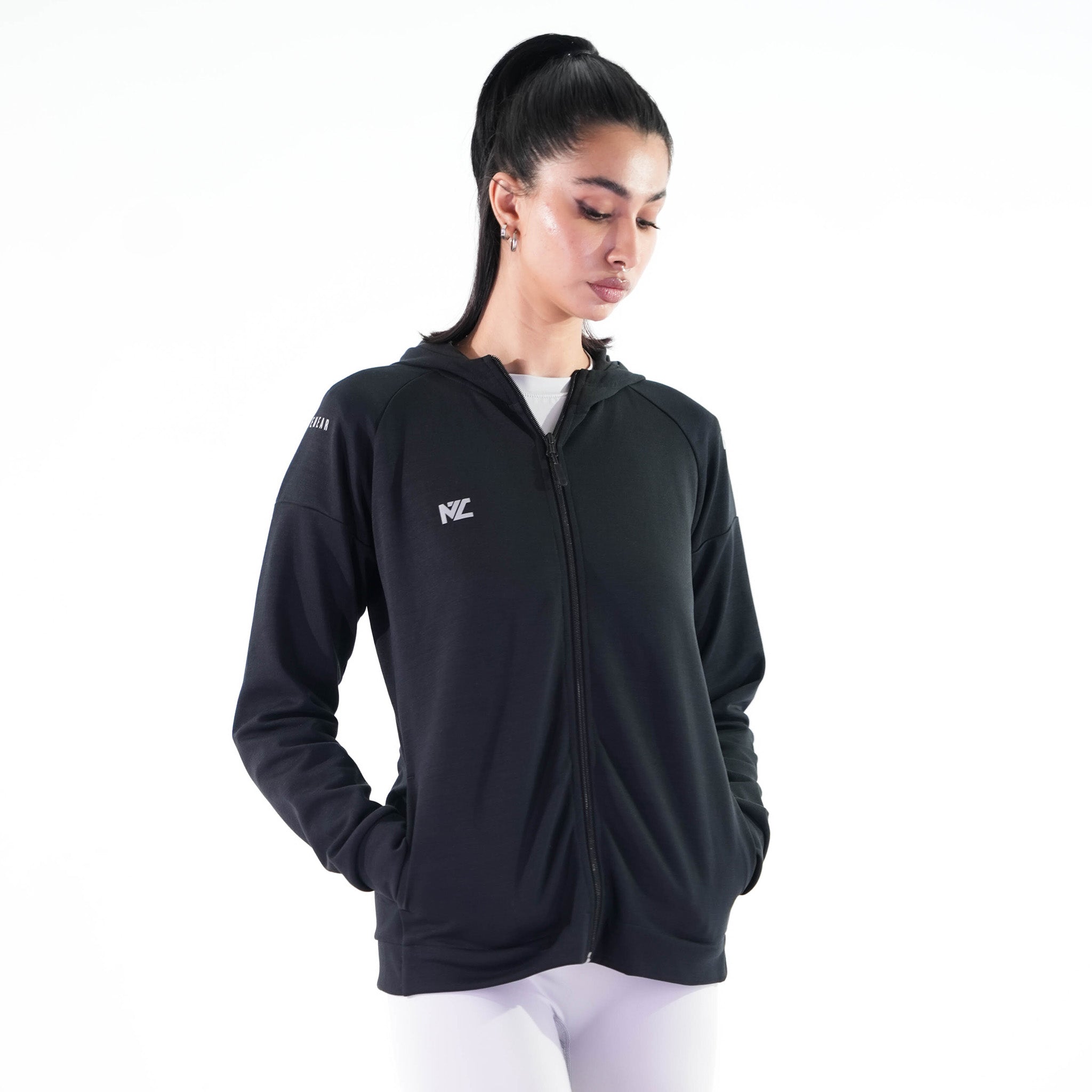 MZA Reflective ZIP-UP Hoodie Ladies